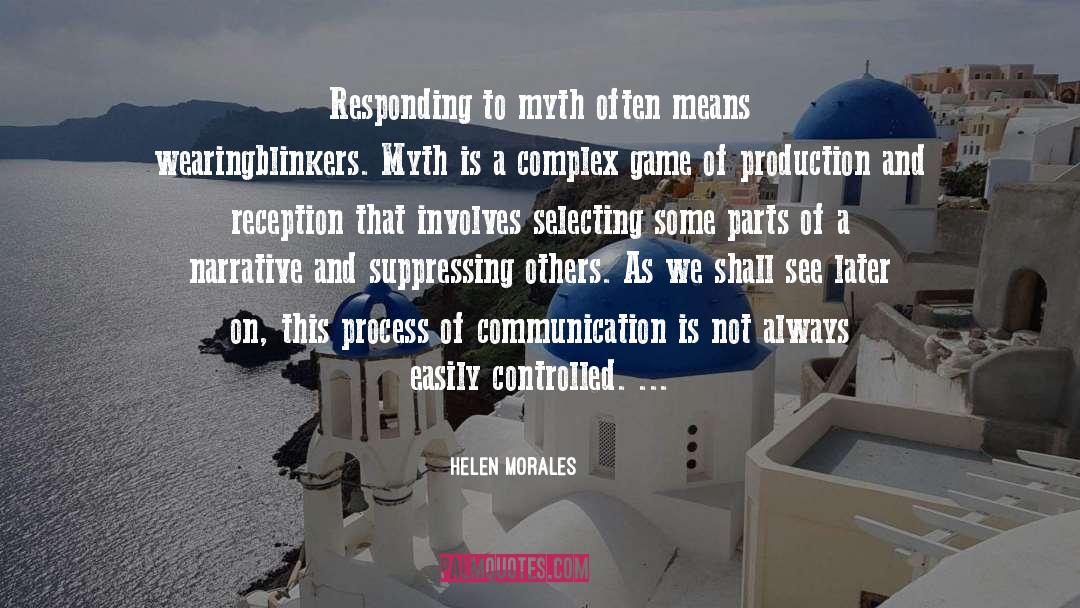 Reception quotes by Helen Morales