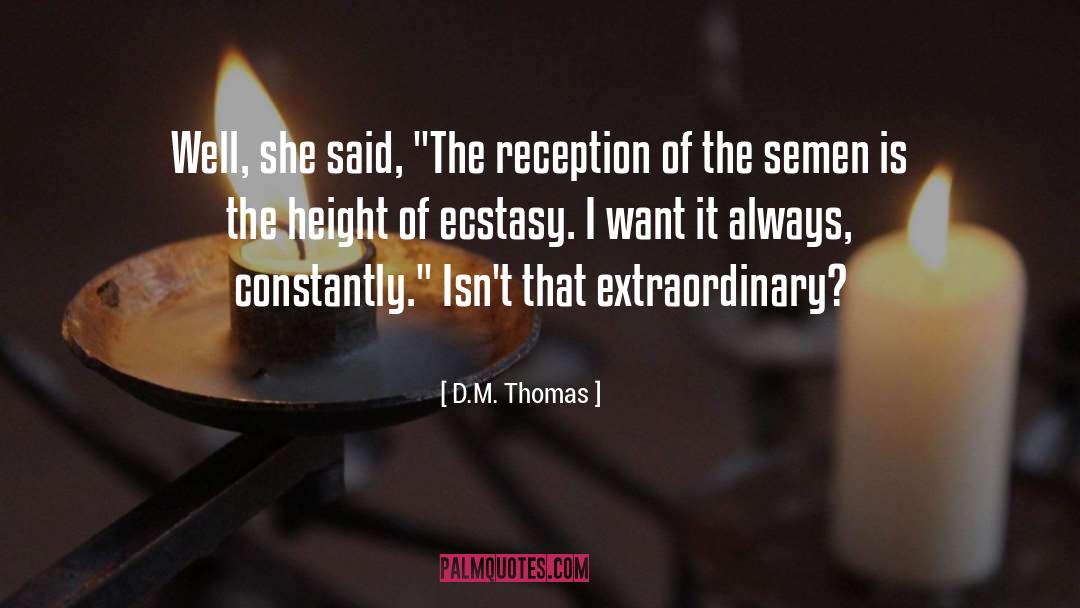 Reception quotes by D.M. Thomas