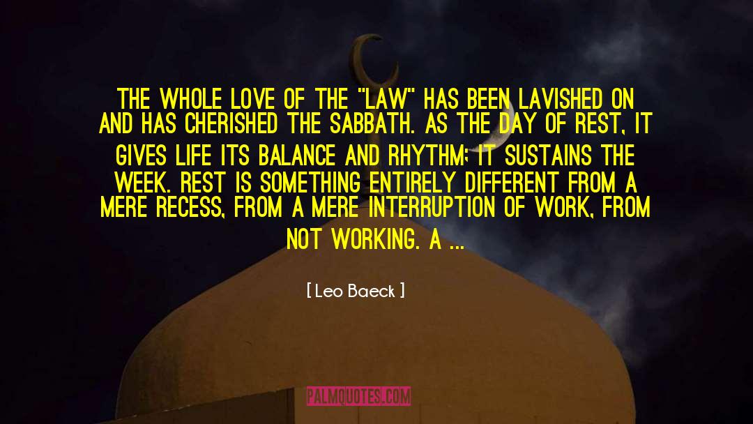 Recess quotes by Leo Baeck