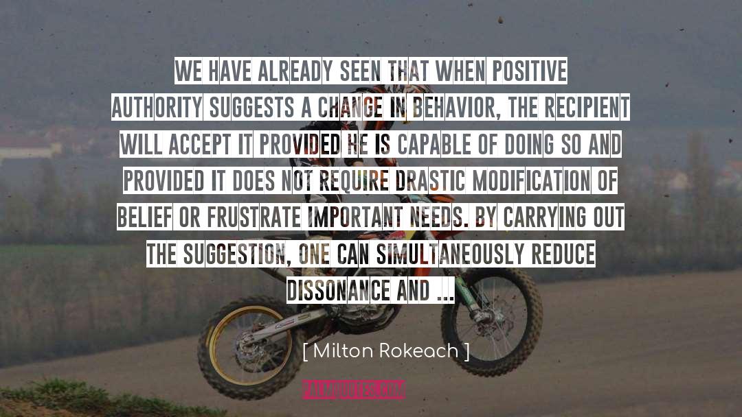 Recipient quotes by Milton Rokeach