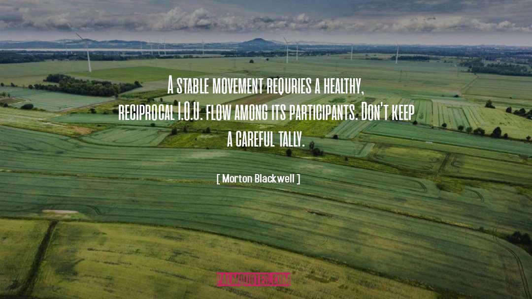 Reciprocal quotes by Morton Blackwell