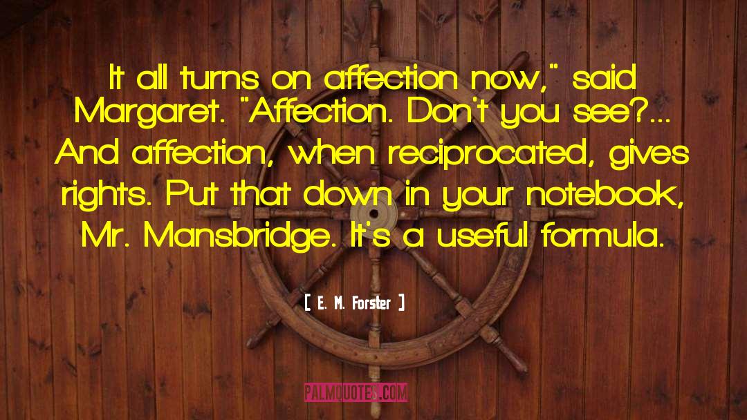 Reciprocated quotes by E. M. Forster