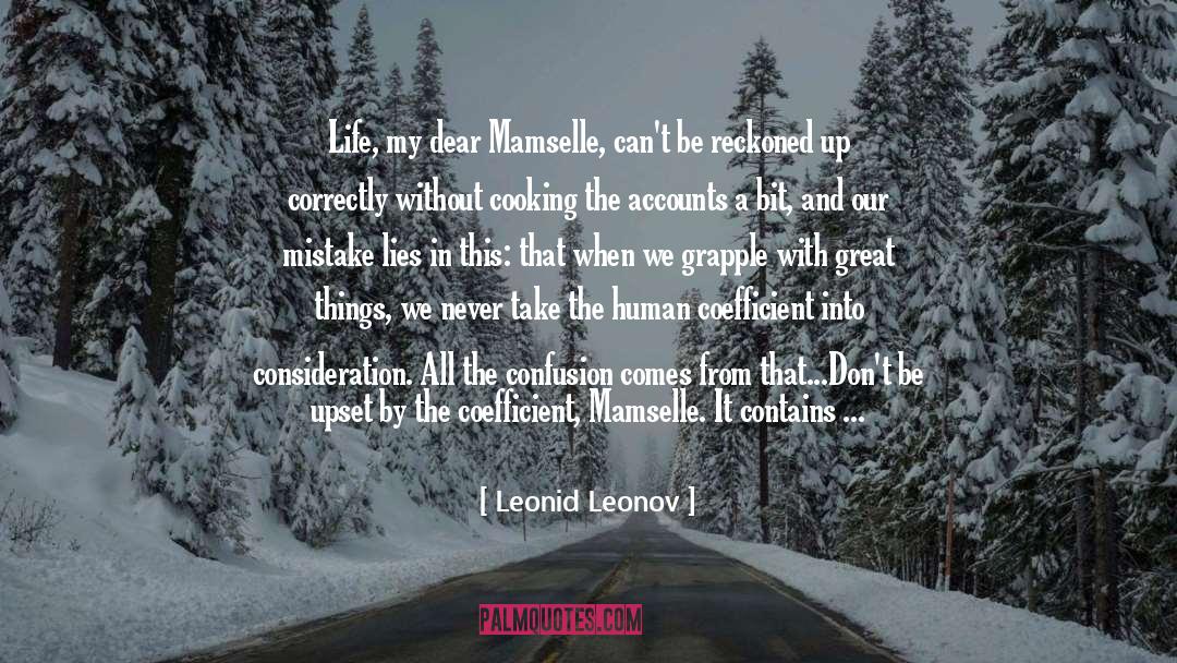 Reckoned quotes by Leonid Leonov