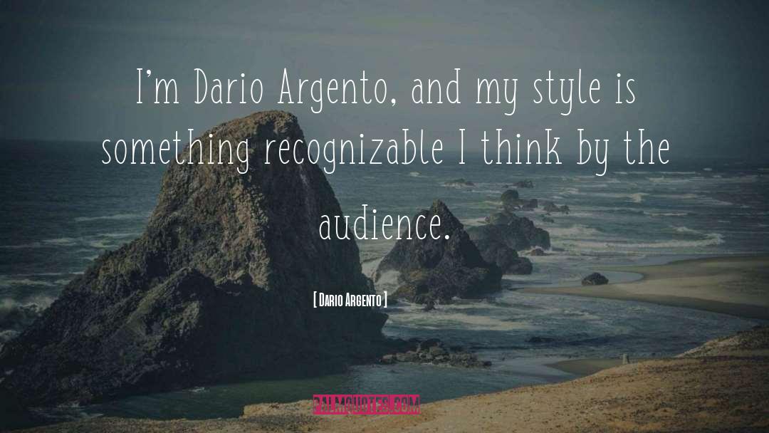 Recognizable quotes by Dario Argento