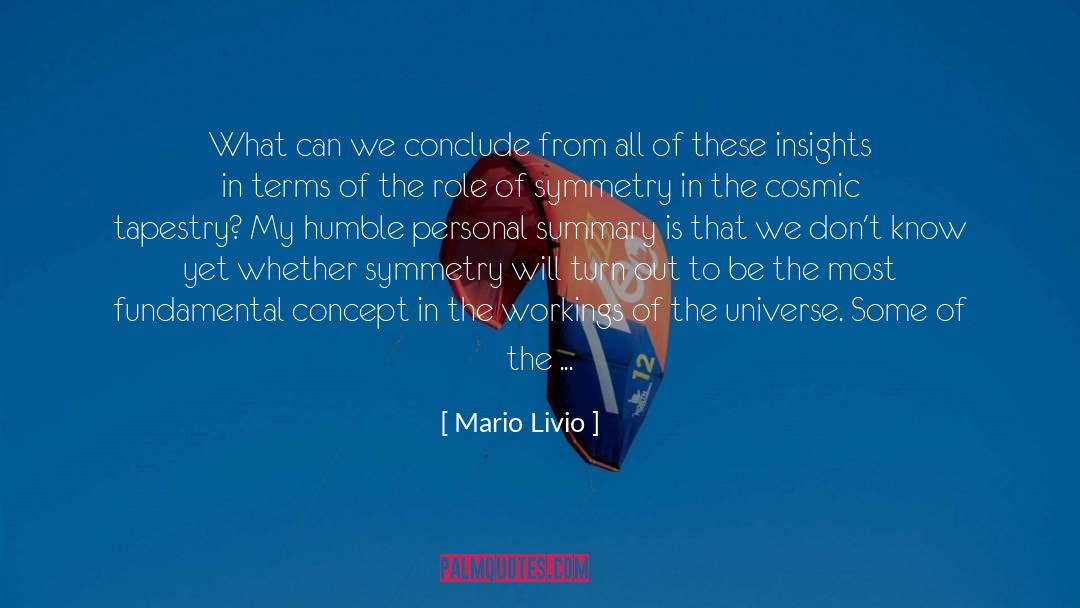 Recognized quotes by Mario Livio