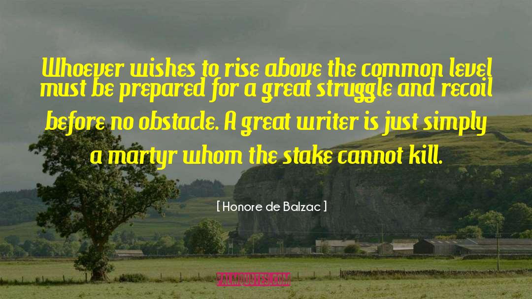 Recoil quotes by Honore De Balzac