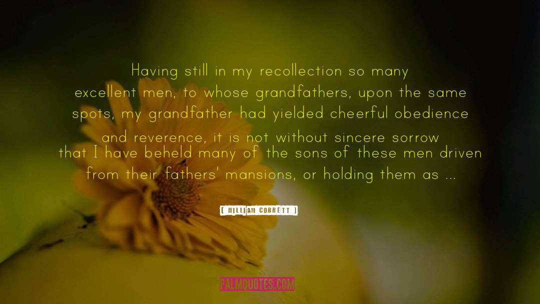 Recollection quotes by William Cobbett