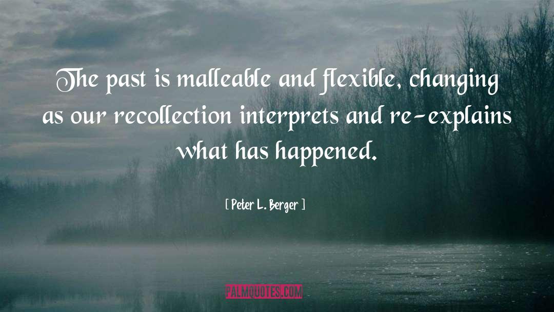 Recollection quotes by Peter L. Berger
