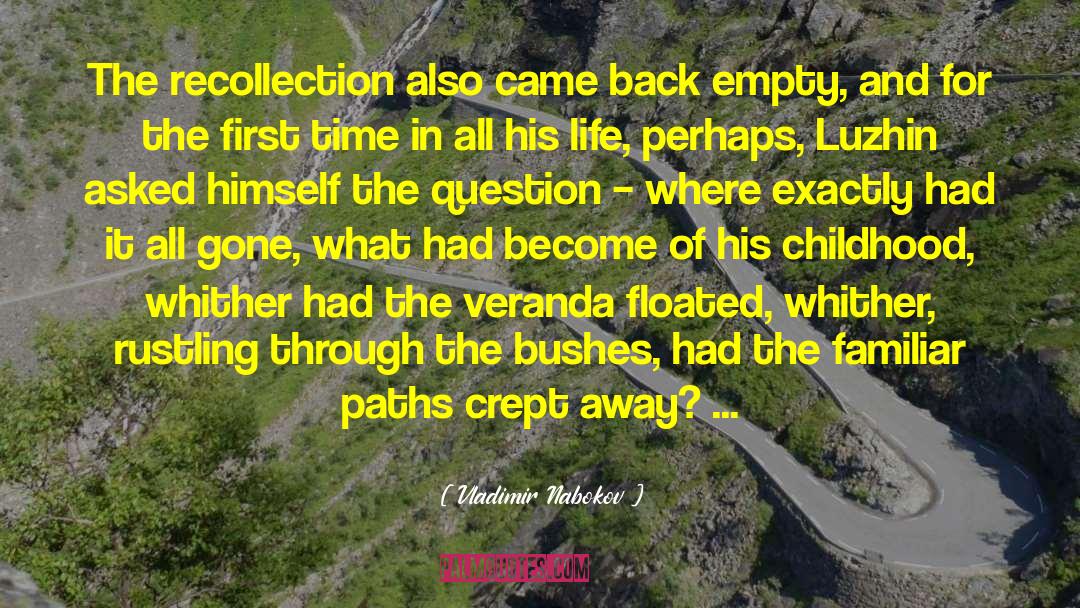 Recollection quotes by Vladimir Nabokov