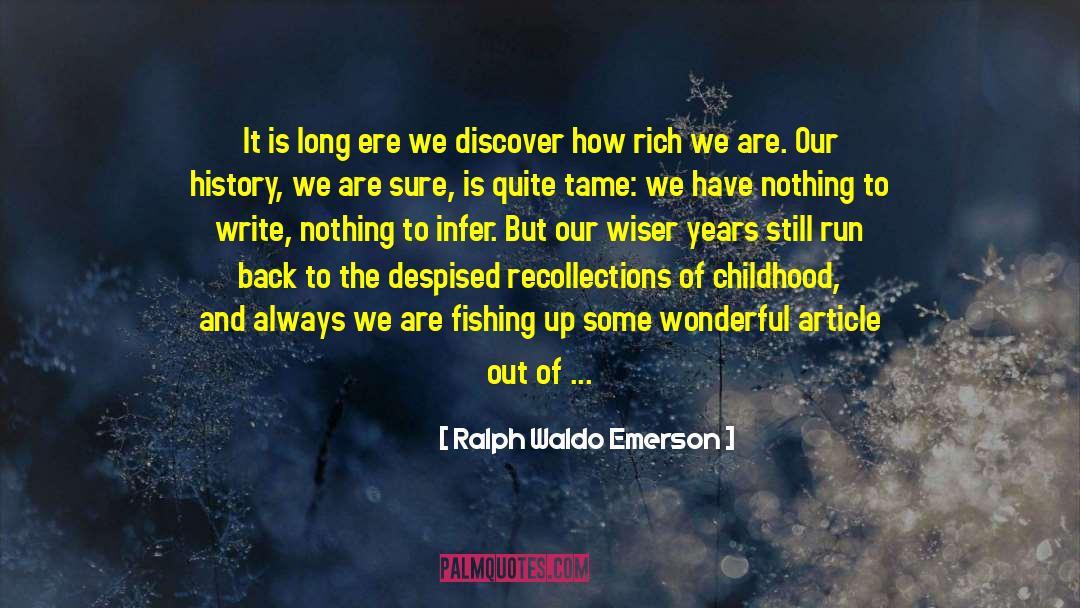 Recollection quotes by Ralph Waldo Emerson
