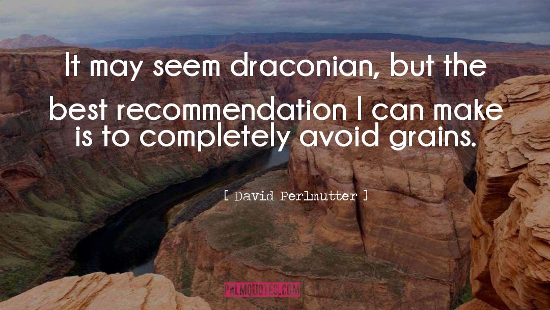 Recommendations quotes by David Perlmutter