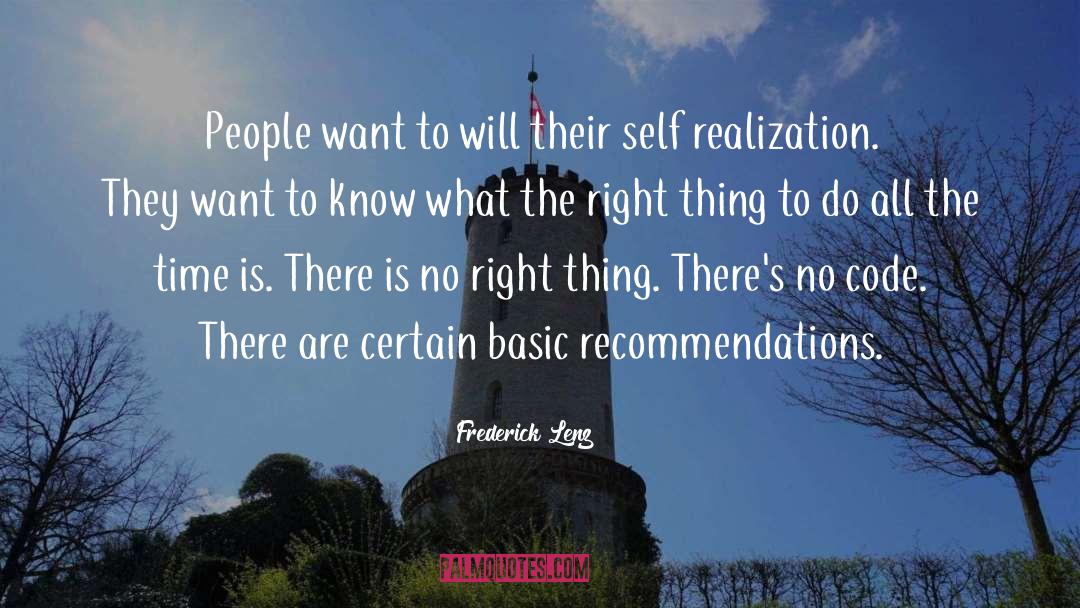 Recommendations quotes by Frederick Lenz