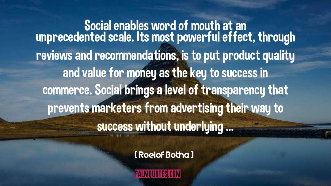 Recommendations quotes by Roelof Botha