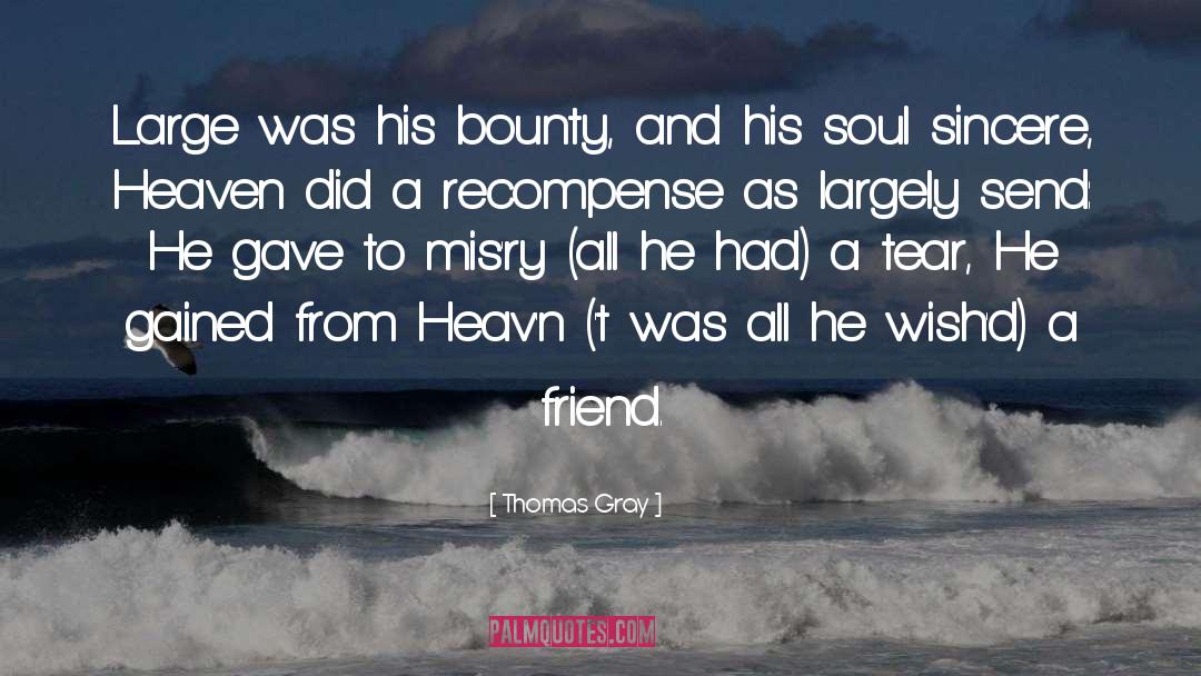 Recompense quotes by Thomas Gray