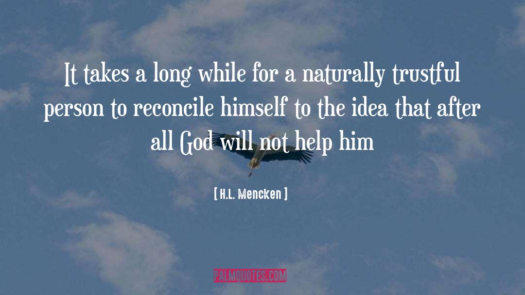 Reconcile quotes by H.L. Mencken