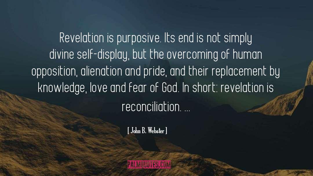 Reconciliation quotes by John B. Webster