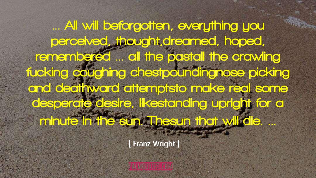 Reconciling The Past quotes by Franz Wright
