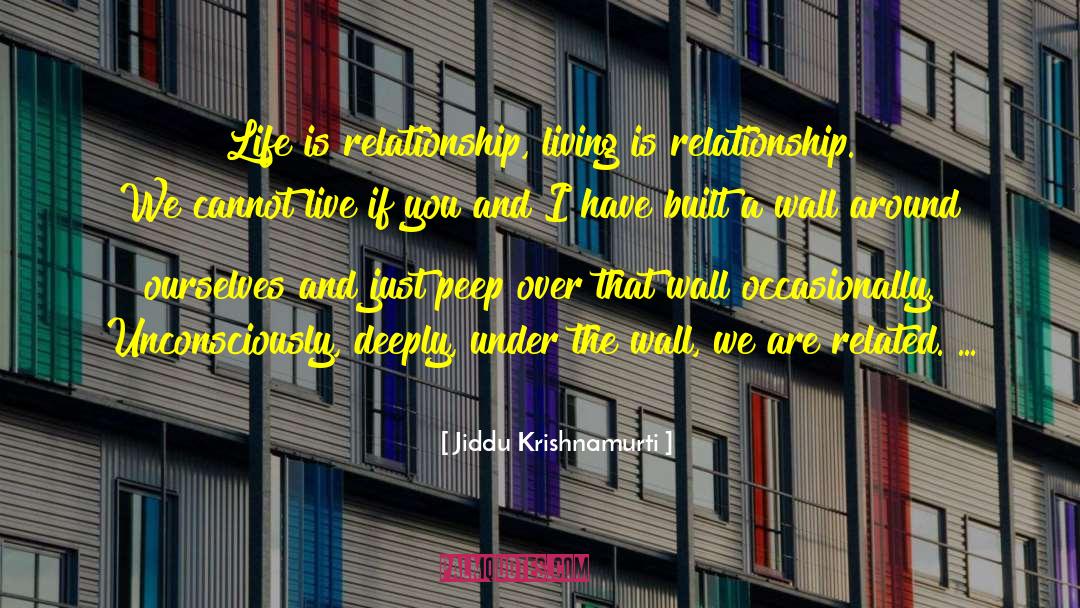 Reconsider Relationship quotes by Jiddu Krishnamurti