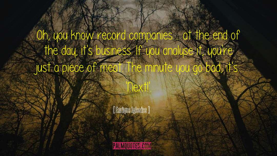 Record Companies quotes by Enrique Iglesias