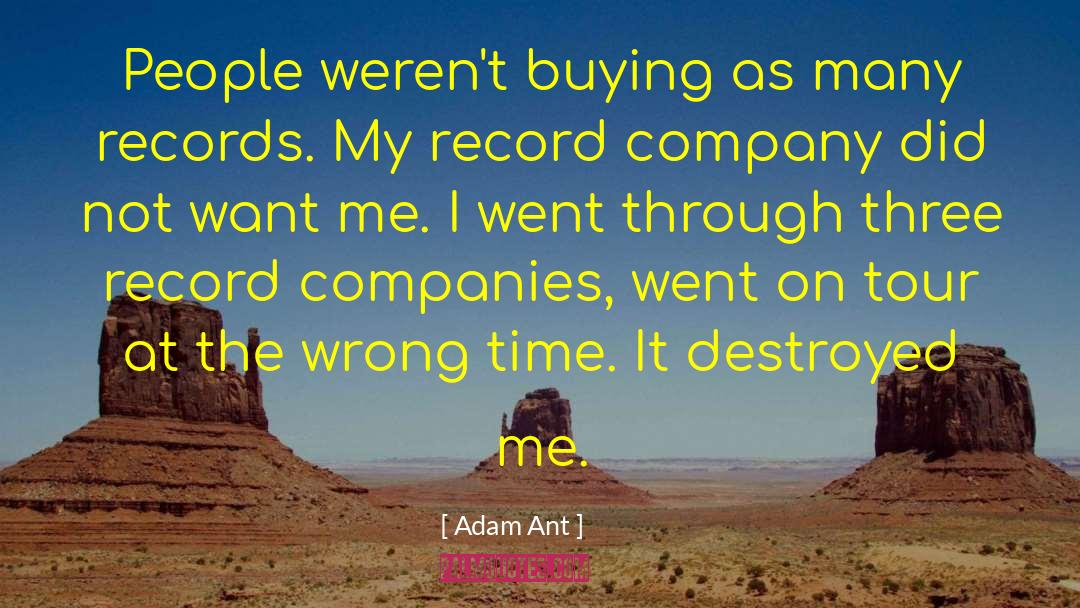 Record Companies quotes by Adam Ant