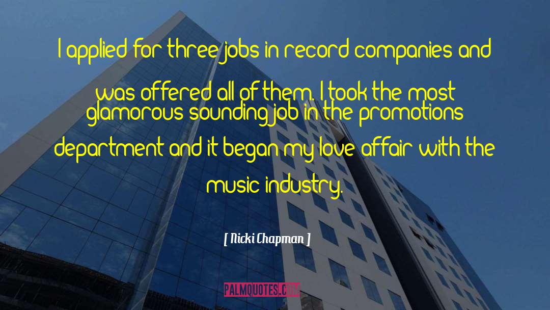 Record Companies quotes by Nicki Chapman
