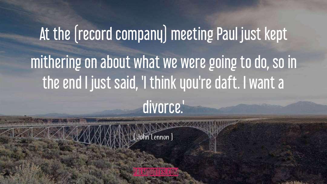 Record Companies quotes by John Lennon