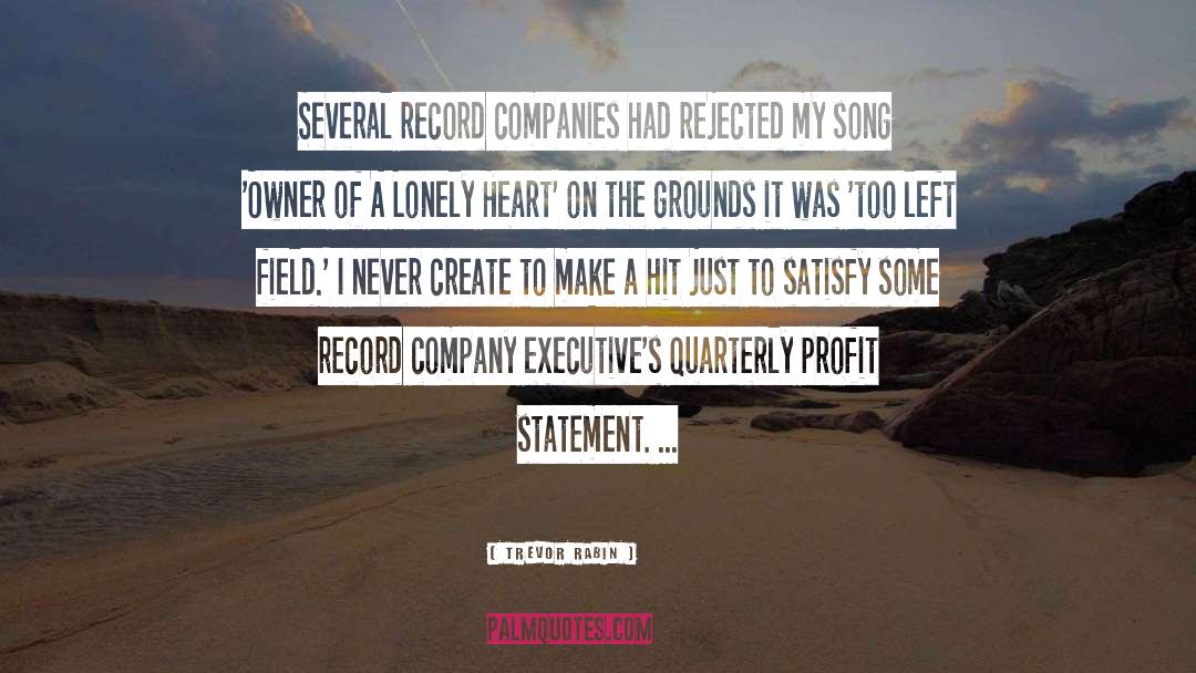 Record Companies quotes by Trevor Rabin