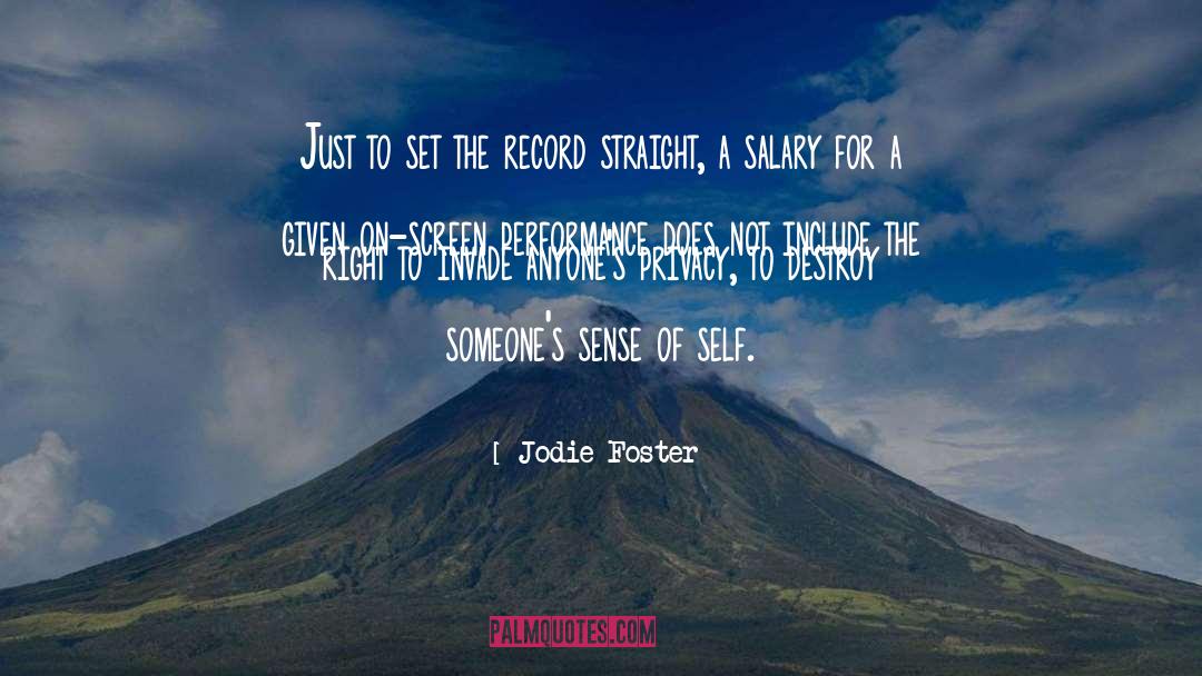 Record quotes by Jodie Foster