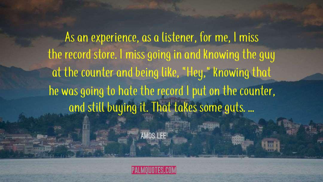 Record Store quotes by Amos Lee