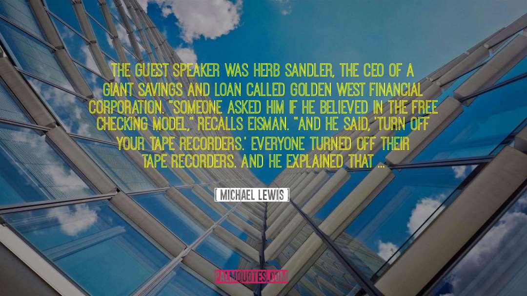 Recorders quotes by Michael Lewis