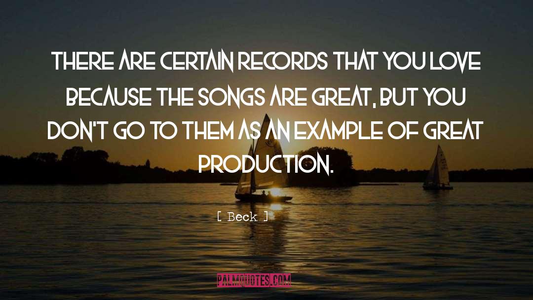 Records Breaking quotes by Beck