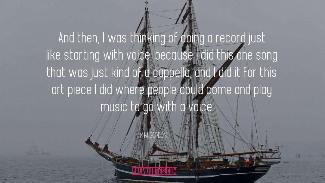 Records quotes by Kim Gordon