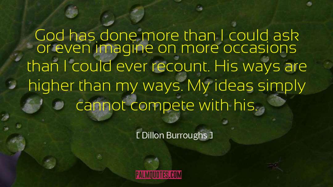 Recount quotes by Dillon Burroughs