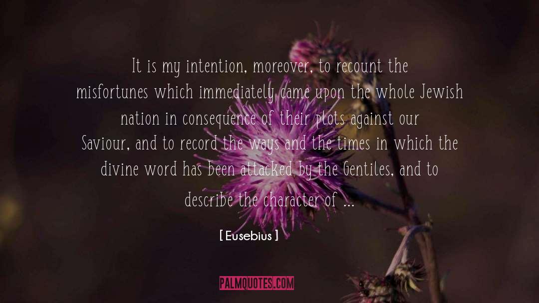 Recount quotes by Eusebius