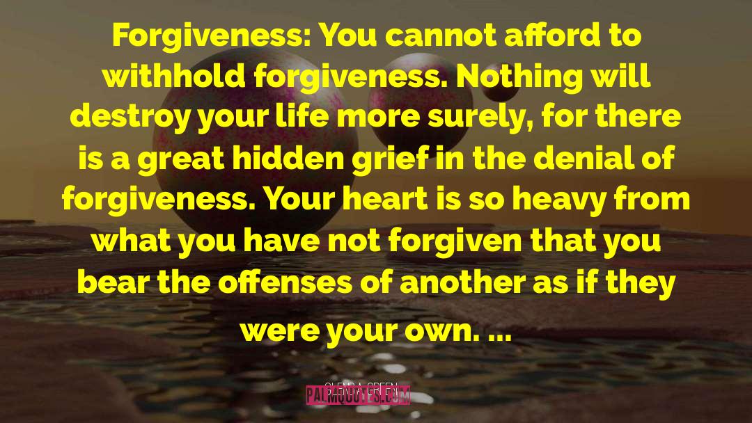 Recovering From Grief quotes by Glenda Green