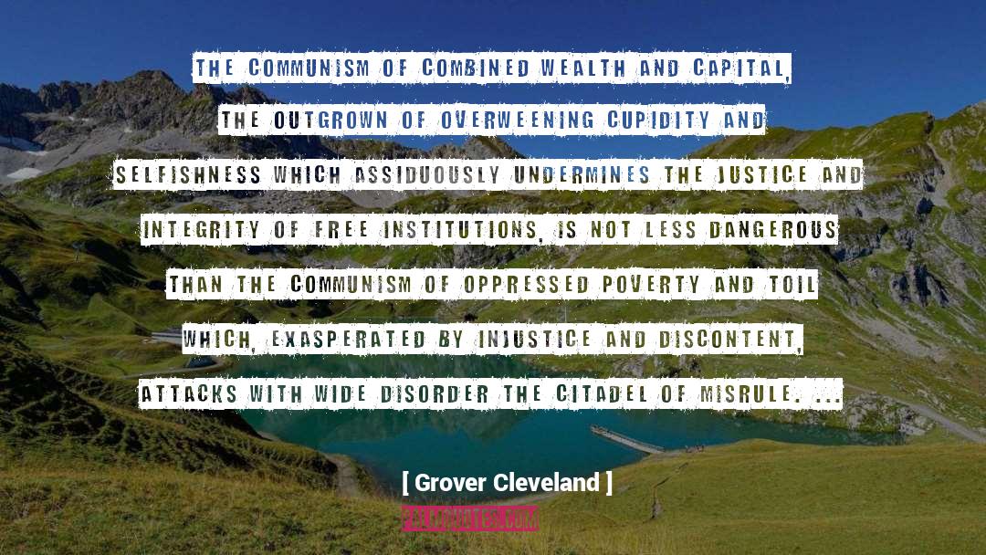 Recovery Capital Destruction quotes by Grover Cleveland