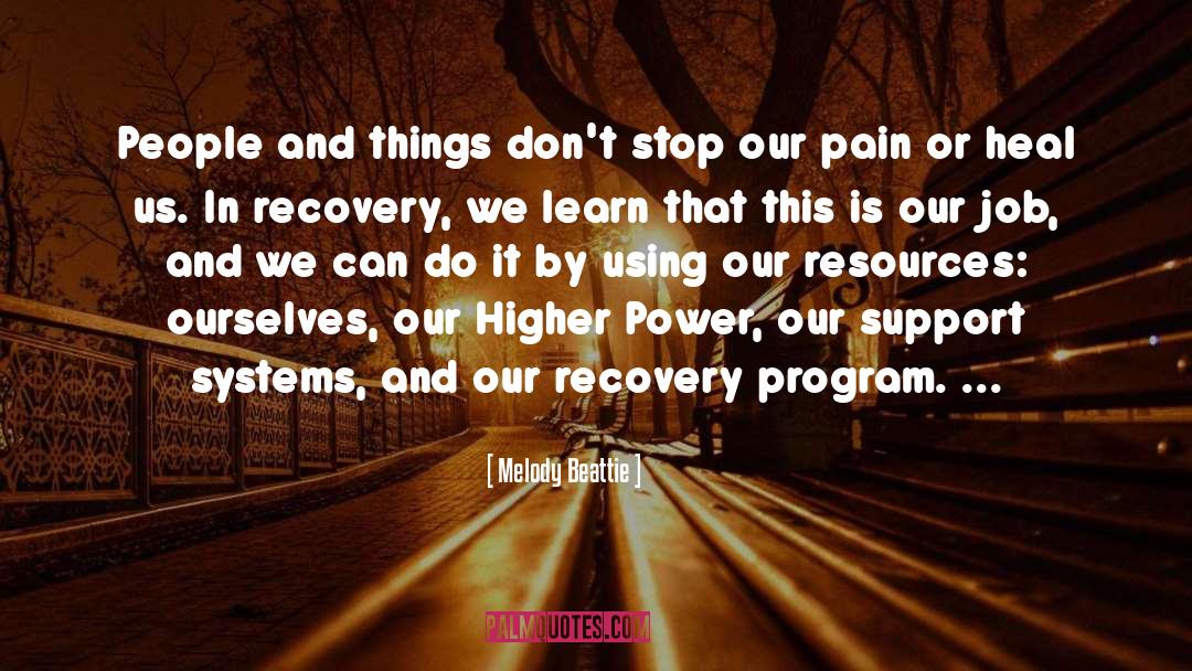 Recovery quotes by Melody Beattie
