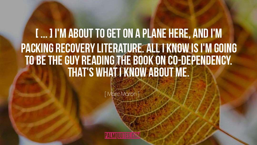 Recovery quotes by Marc Maron