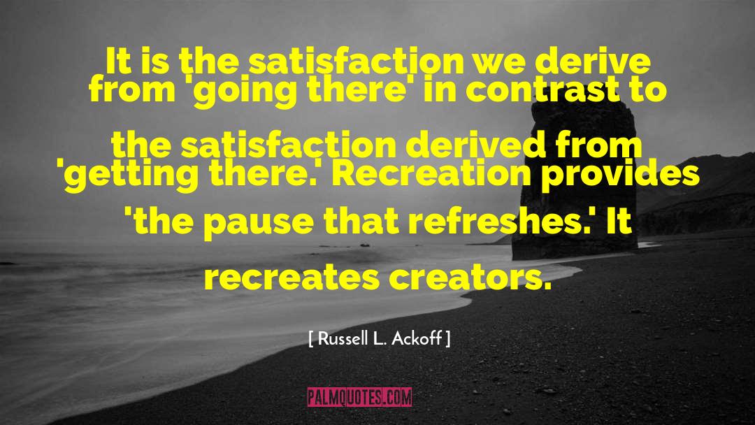 Recreation quotes by Russell L. Ackoff