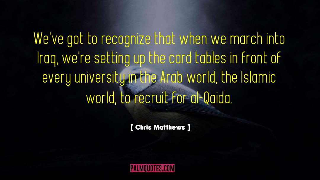 Recruit quotes by Chris Matthews