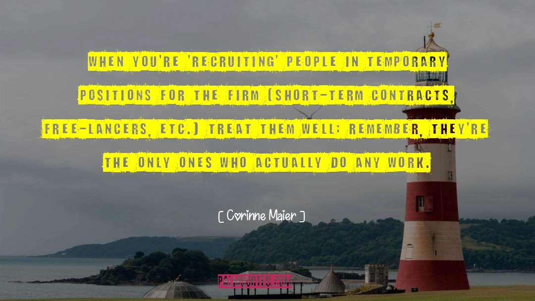 Recruiting quotes by Corinne Maier