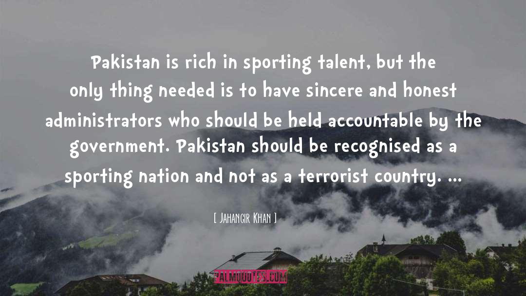 Recruitment Agencies In Pakistan quotes by Jahangir Khan