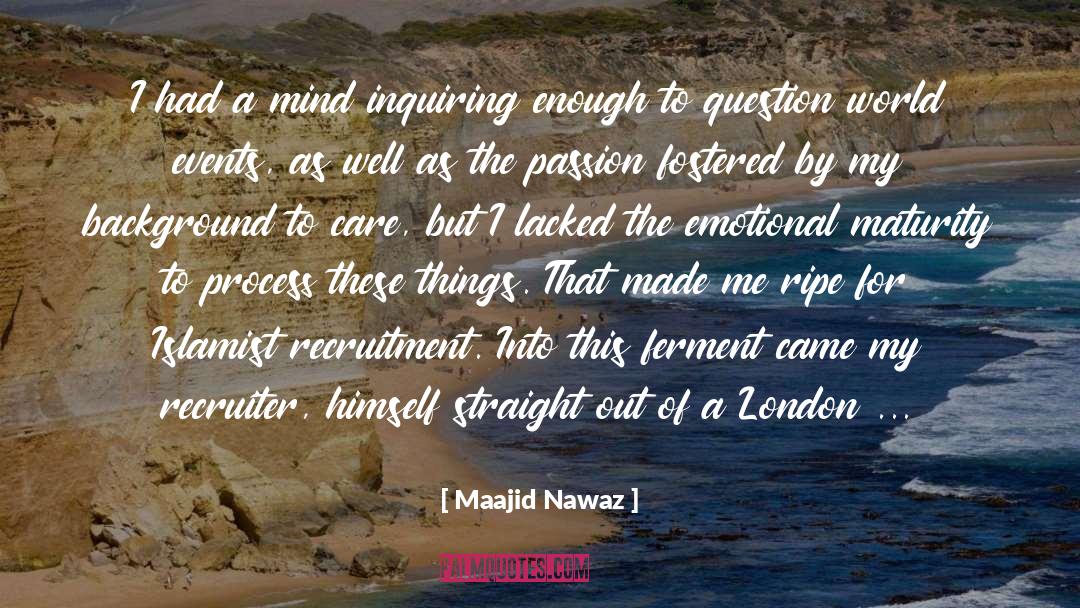 Recruitment quotes by Maajid Nawaz