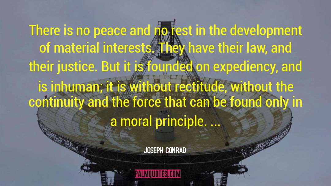 Rectitude quotes by Joseph Conrad