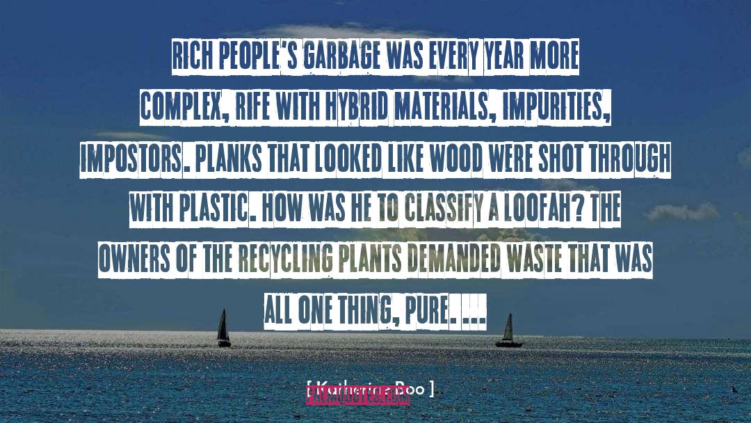 Recycling quotes by Katherine Boo