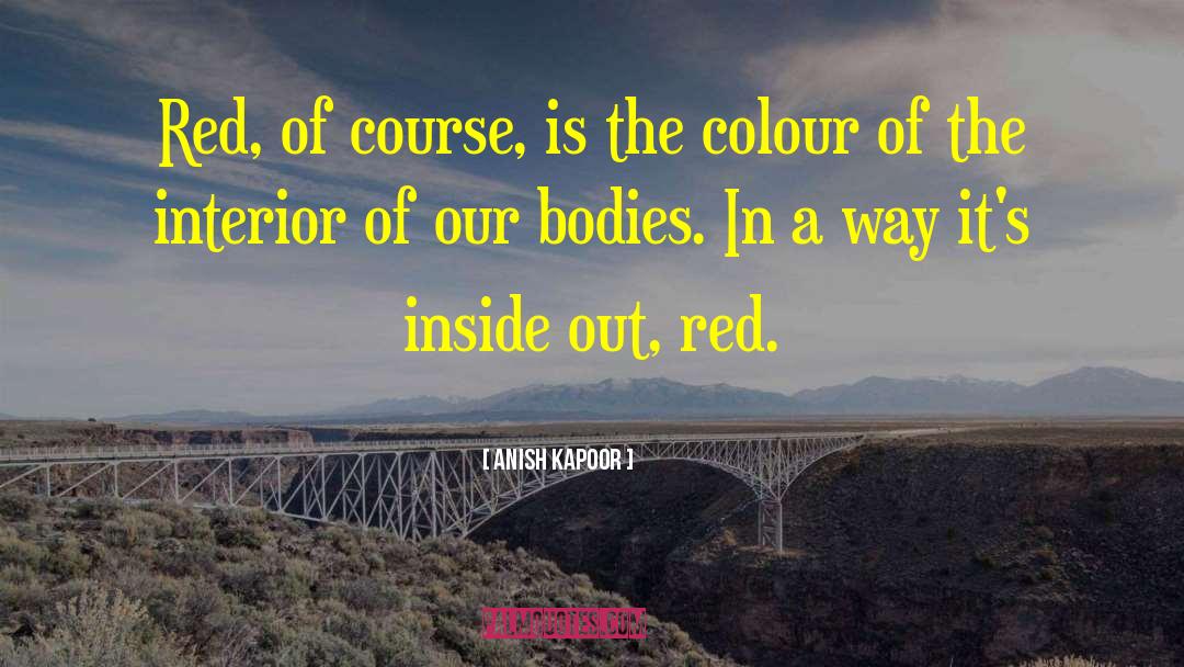 Red Colour quotes by Anish Kapoor