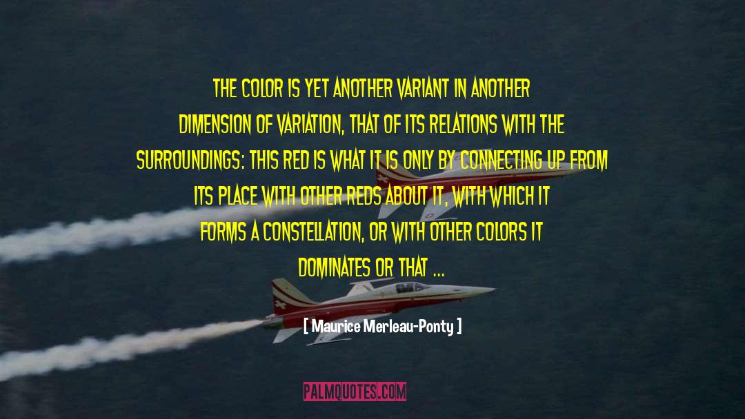 Red Dress quotes by Maurice Merleau-Ponty