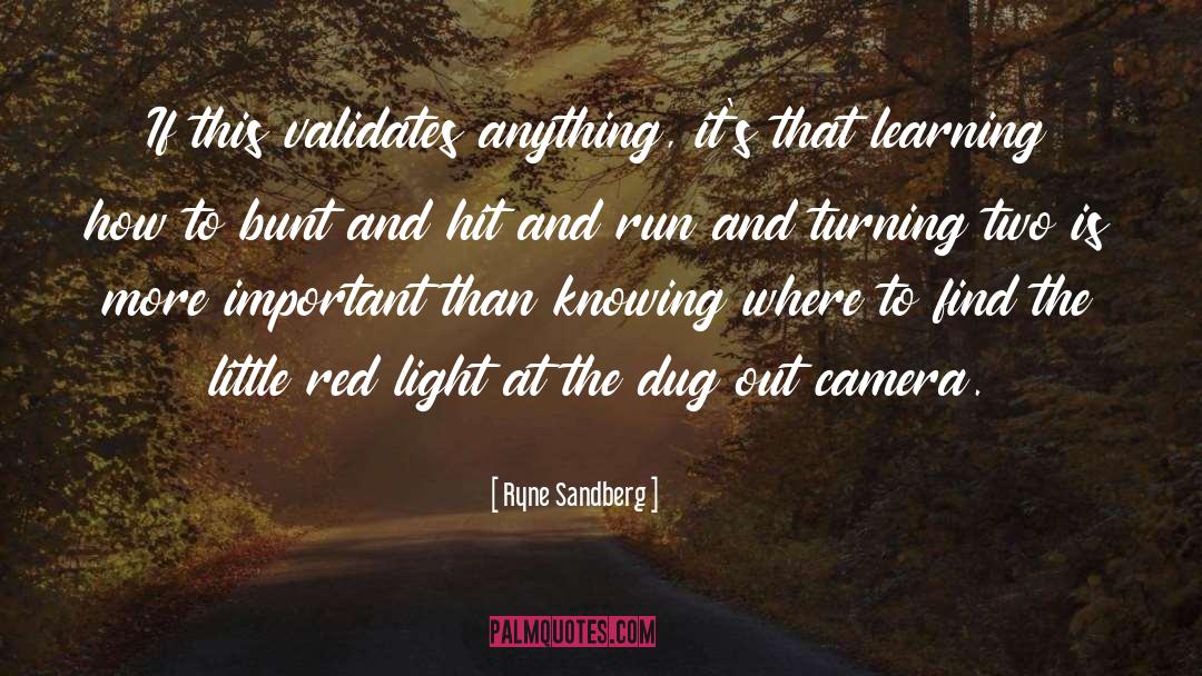 Red Light quotes by Ryne Sandberg