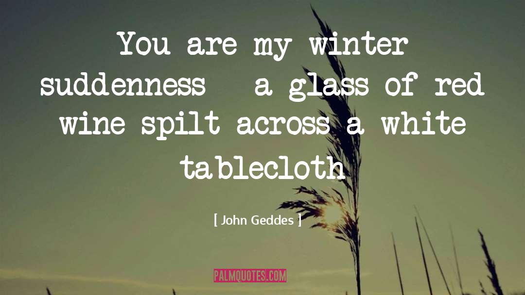 Red Nose In Winter quotes by John Geddes