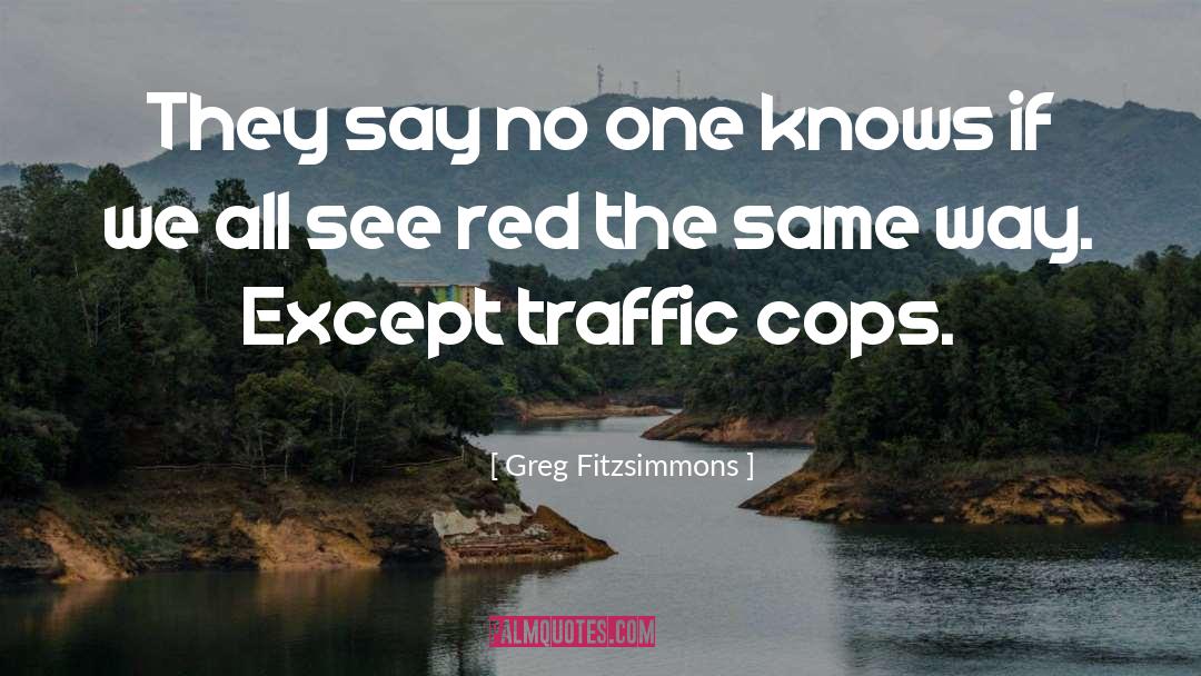 Red quotes by Greg Fitzsimmons